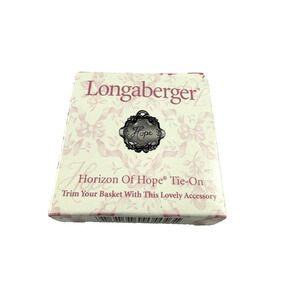 Longaberger Horizon of Hope Pewter Tie-On #77429